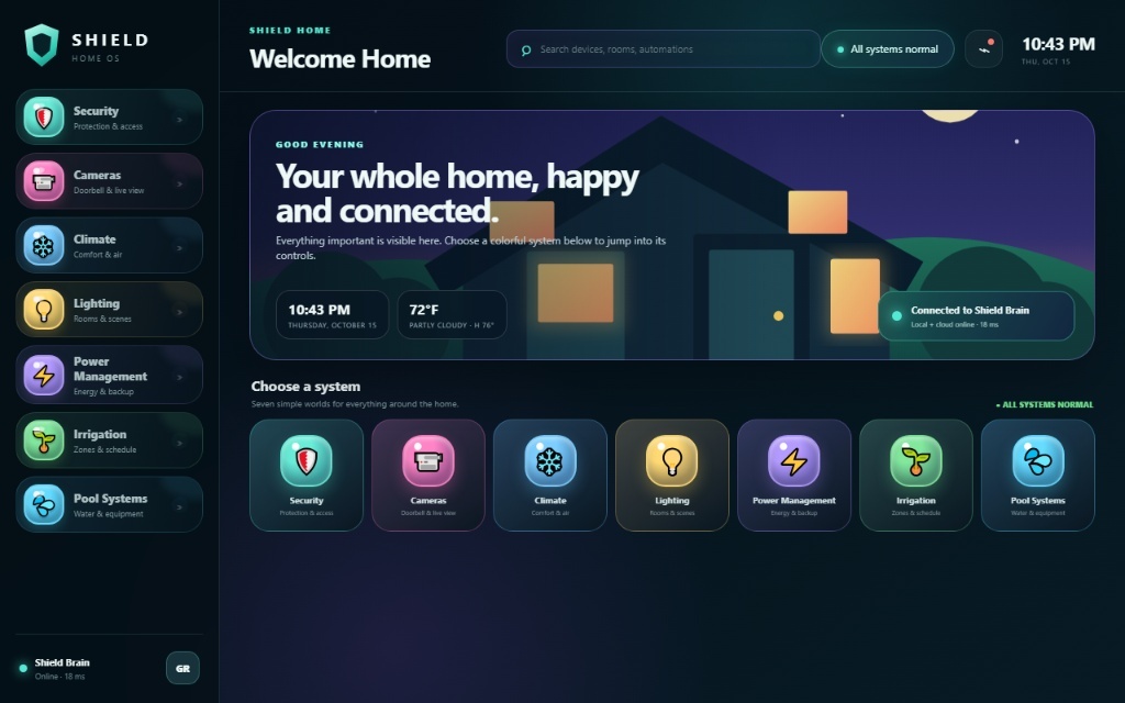 Shield 6D Home Controller